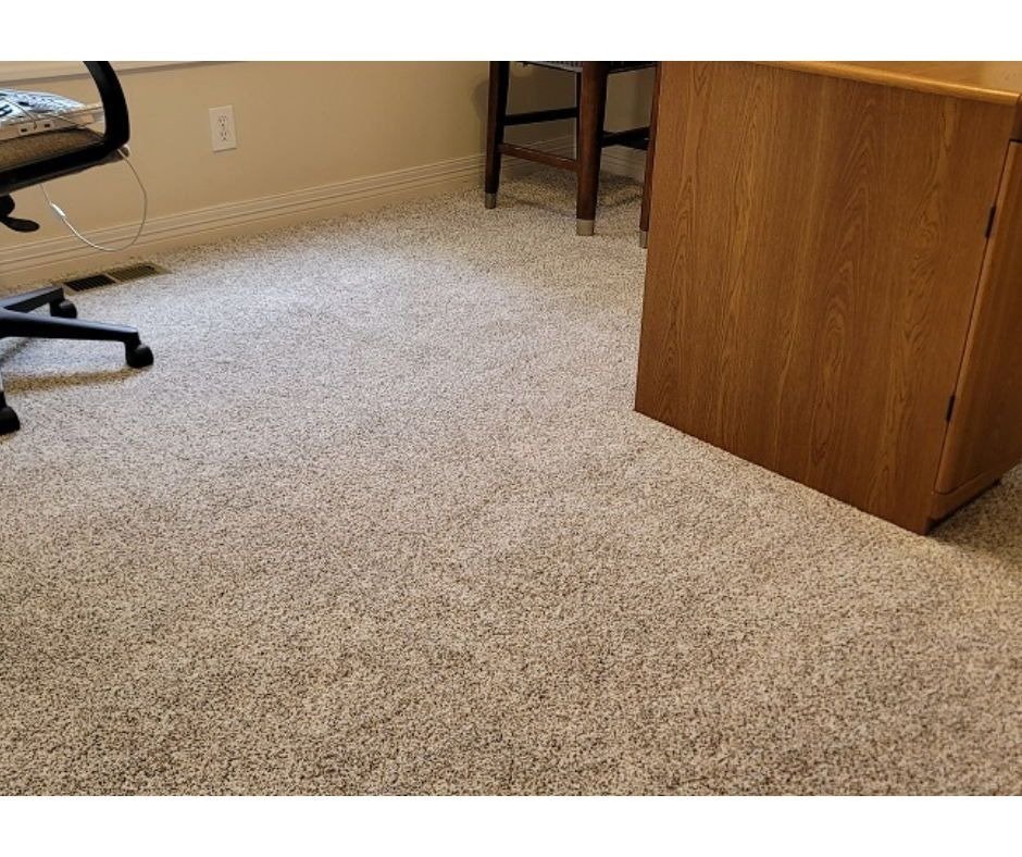 Clean carpet after professional carpet cleaning service